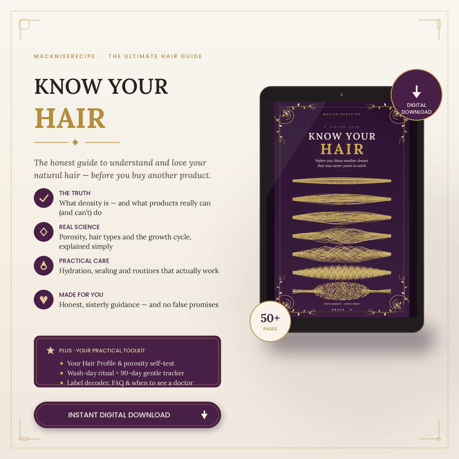 Know Your Hair — The Ultimate Guide Before You Buy Your Next Hair Product (eBook PDF)